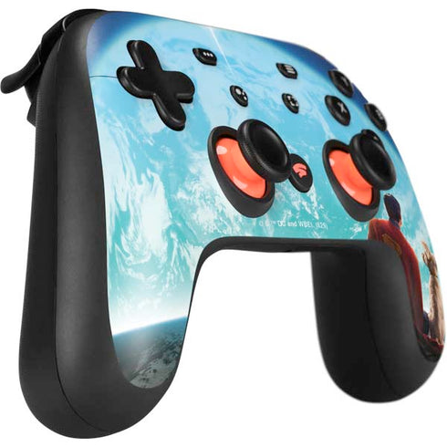 Superman 2025 Superman & Krypto watch the Earth Google Stadia Controller Skin